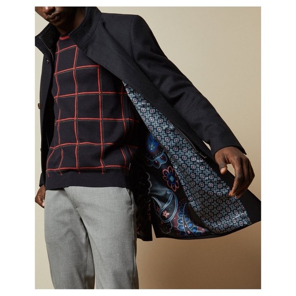 Ted Baker Men’s Margate Wool Blend Coat | 4 (US L) NWOT - Picture 3 of 16